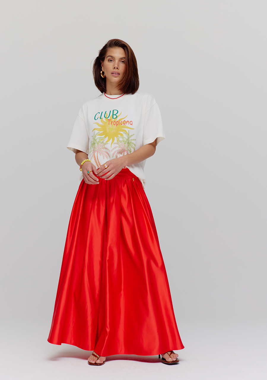 Harper & Yve T-shirt Tropical HST25Y300 Wolwit-ecru