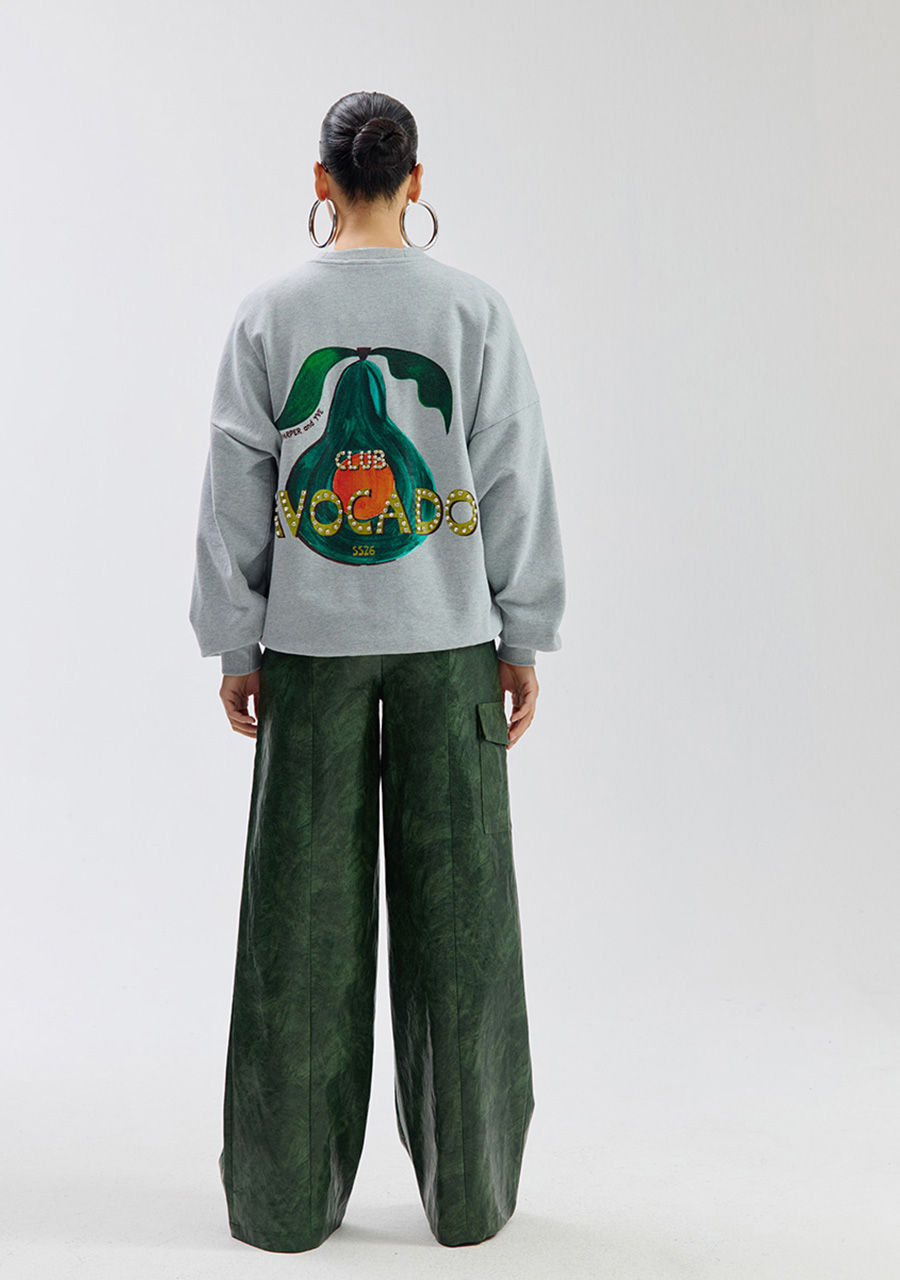 Harper & Yve Sweater Club Avocado SS6Y502 Grijs