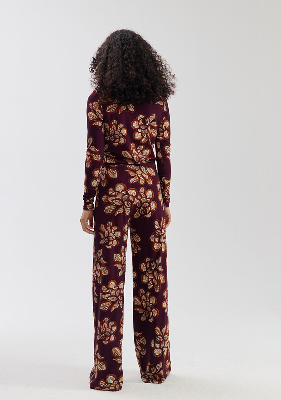 Harper & Yve Broek Jane SS6T101 Donker Paars