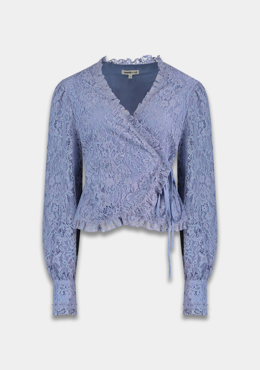 Harper & Yve Blouse Coby DW25P610 Licht blauw