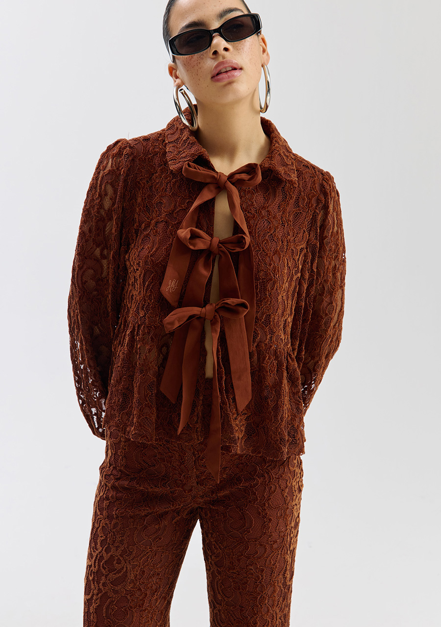 Harper & Yve Blouse Maral SS6P602 Bruin