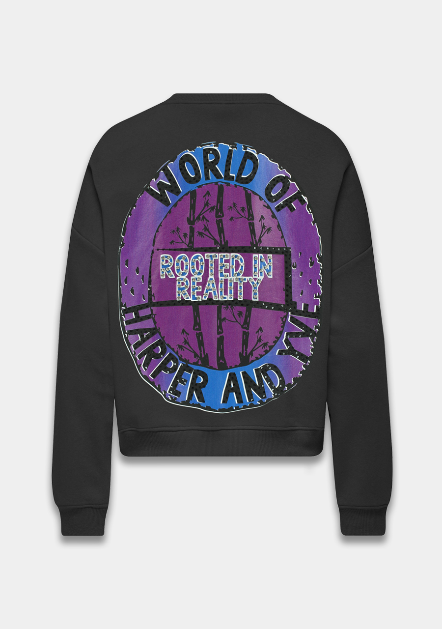 Harper & Yve Sweater World of AW25Y512 Donker Grijs