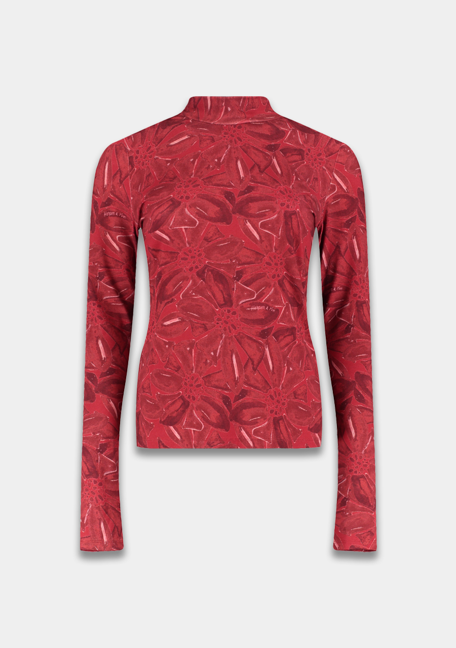 Harper & Yve Top Jane AW25T504 Rood