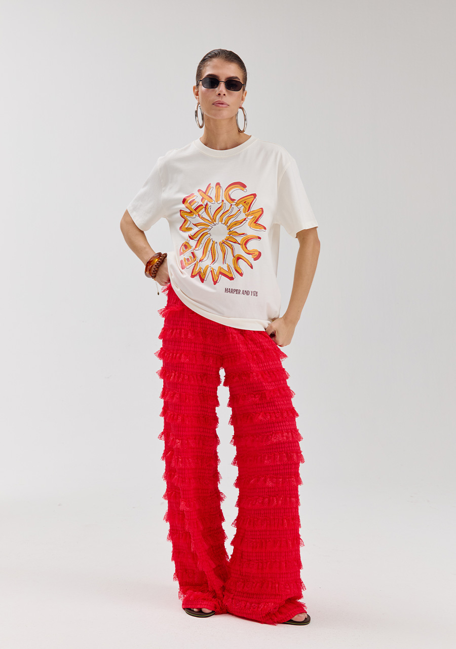 Harper & Yve Broek Lo HS6P106 Rood