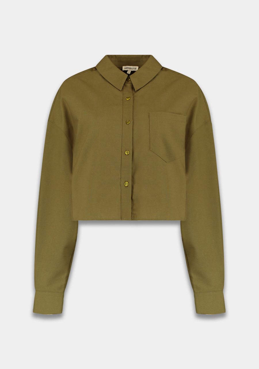 Harper & Yve Blouse Femke SS6P610 Midden groen