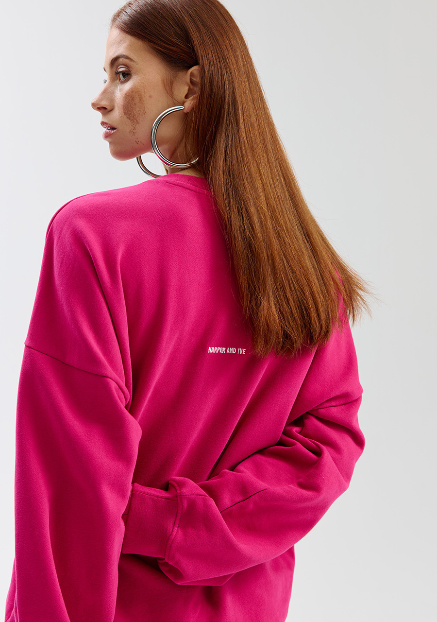 Harper & Yve Sweater Lex SS6Y503 Donker rose