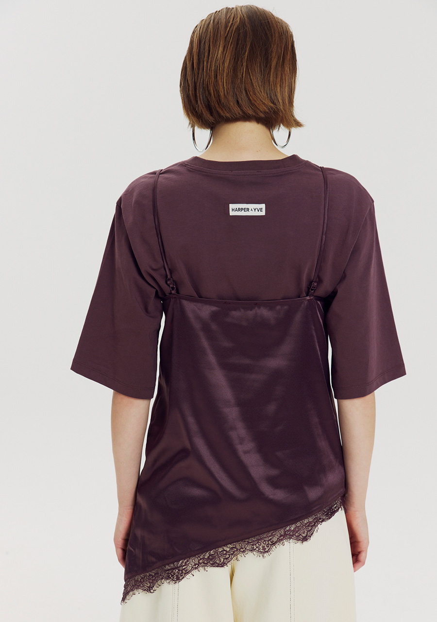 Harper & Yve Top Faye AW6P403 Donker Paars