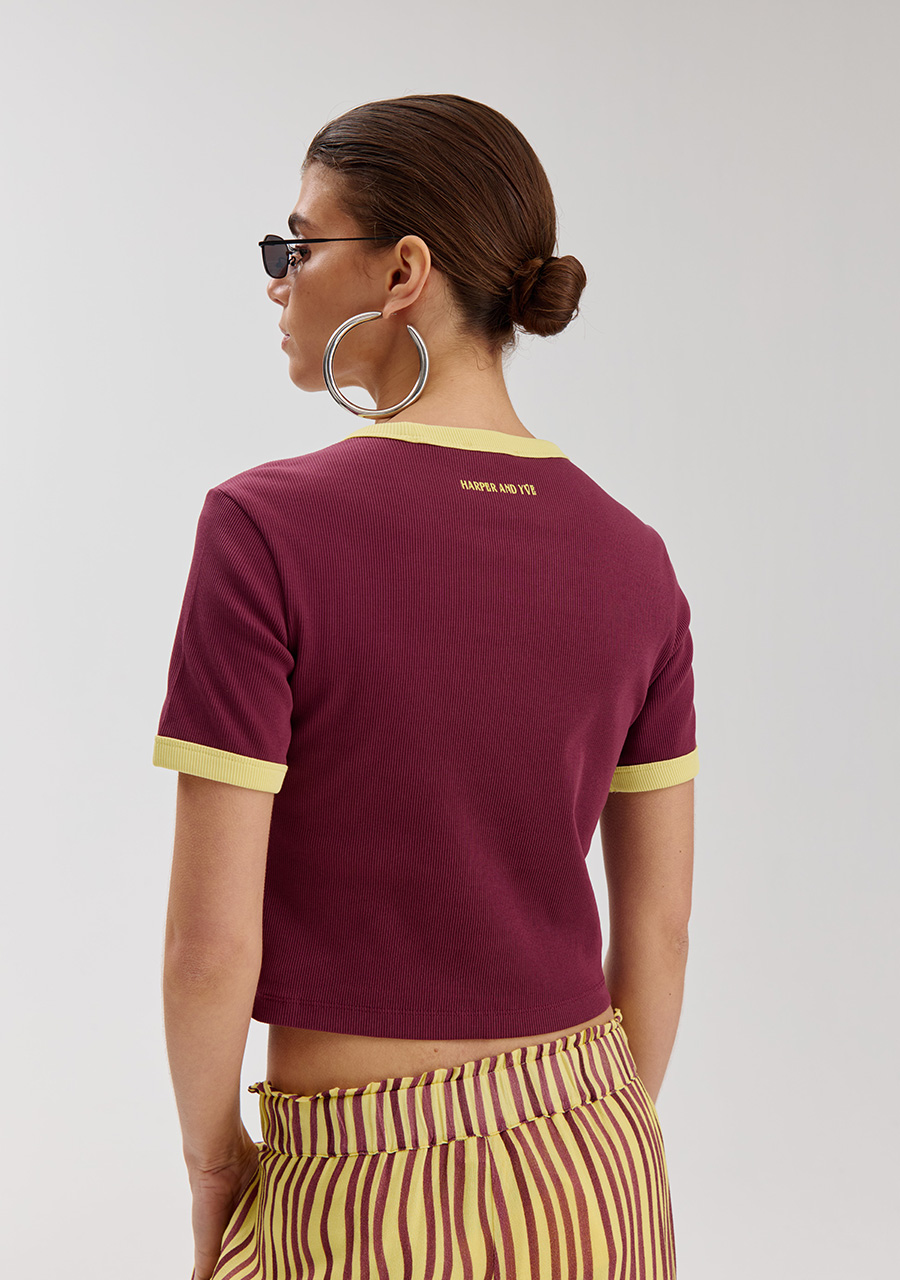 Harper & Yve Top Sombra HS6Y309 Paars