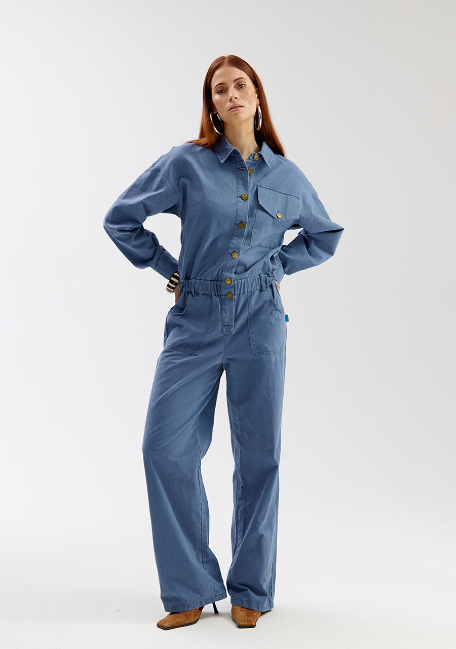 Harper & Yve Jumpsuit Jacky SS6P700 Raf blauw
