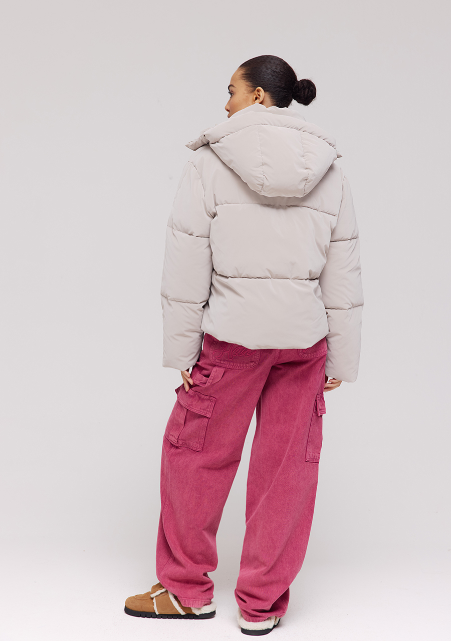 Harper & Yve Winterjas Abbie AW25N201 Licht grijs