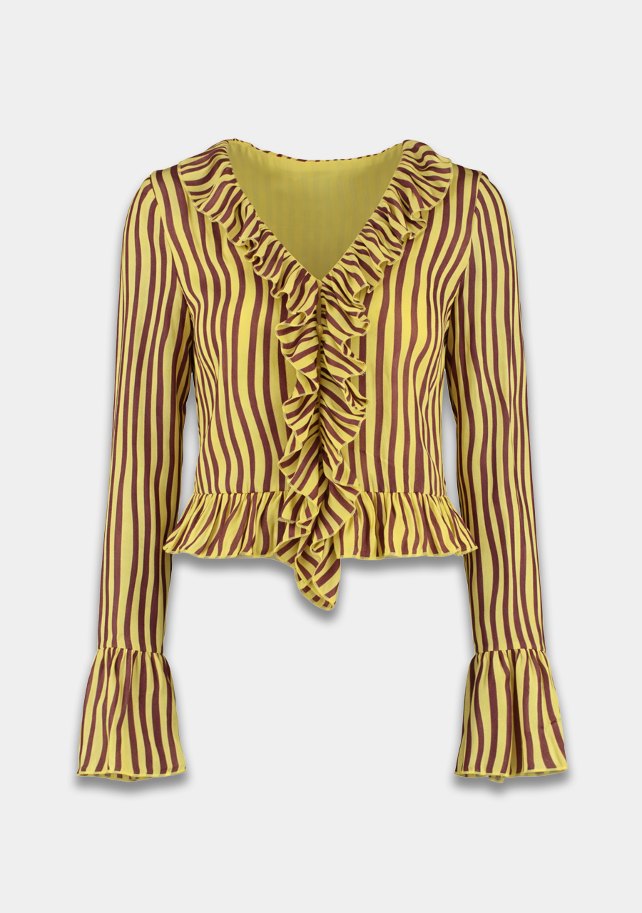 Harper & Yve Blouse Jaden HS6P605 Geel
