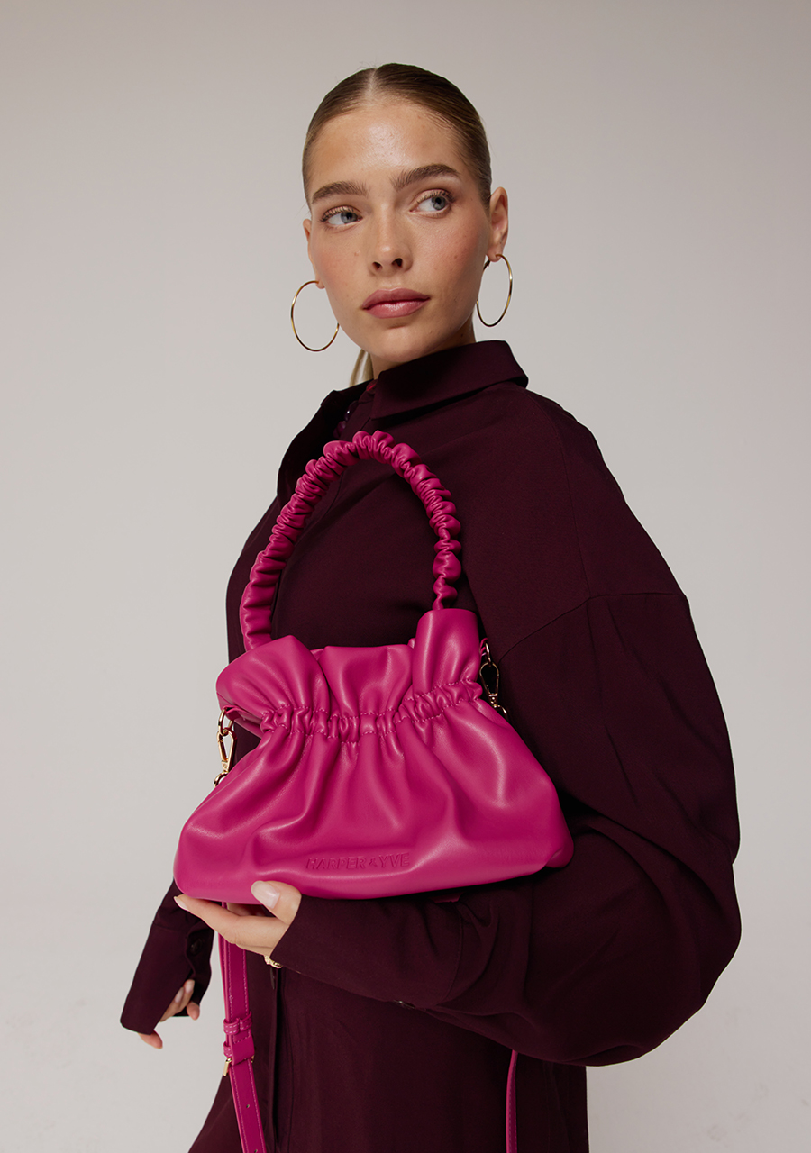 Harper & Yve Tas Raye AW25PXACC01 Donker rose