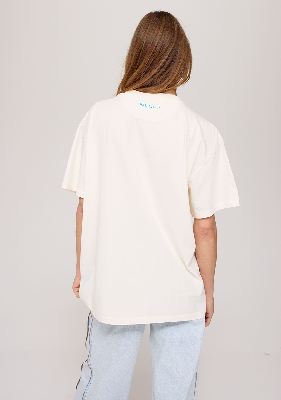 Harper & Yve T-shirt Hotstuff SS25Y304 Ecru