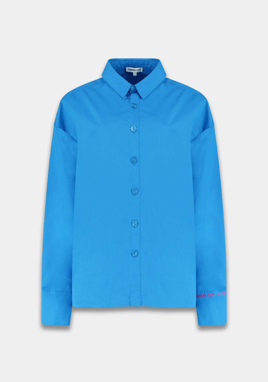 Harper & Yve Blouse Yelena SS25P608 Blauw