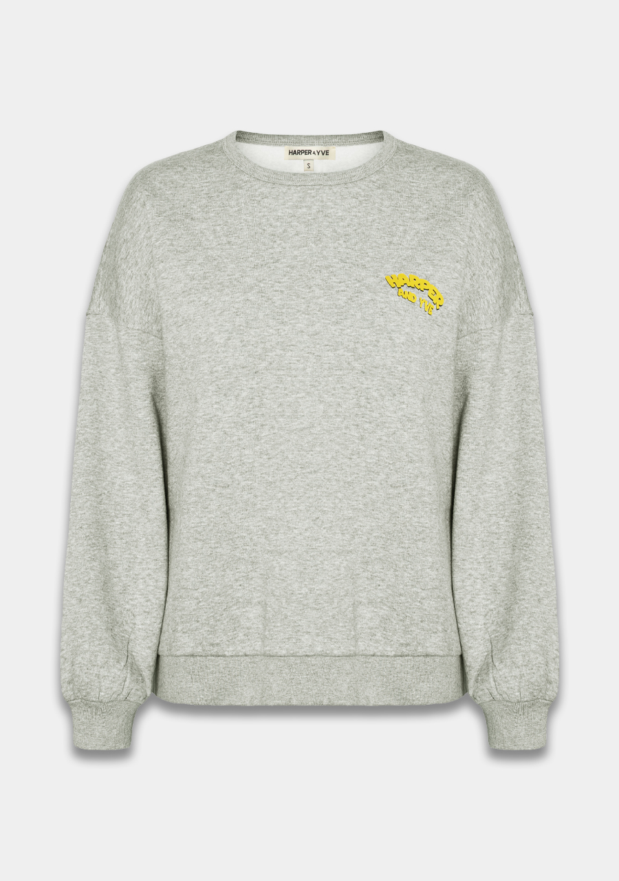 Harper & Yve Sweater Rollthedice SS25Y501 Grijs