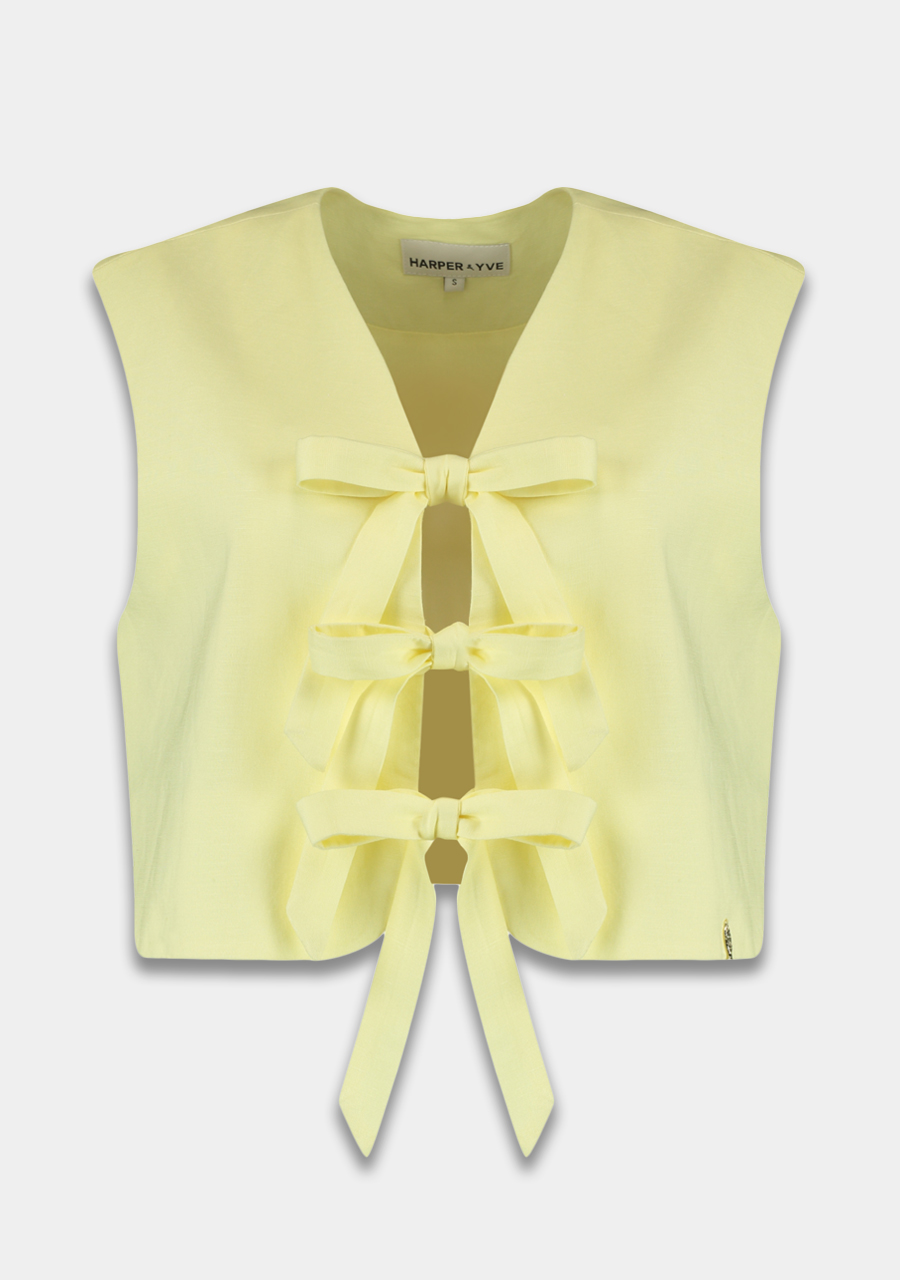 Harper & Yve Gilet Shelby HS25P202 Licht geel
