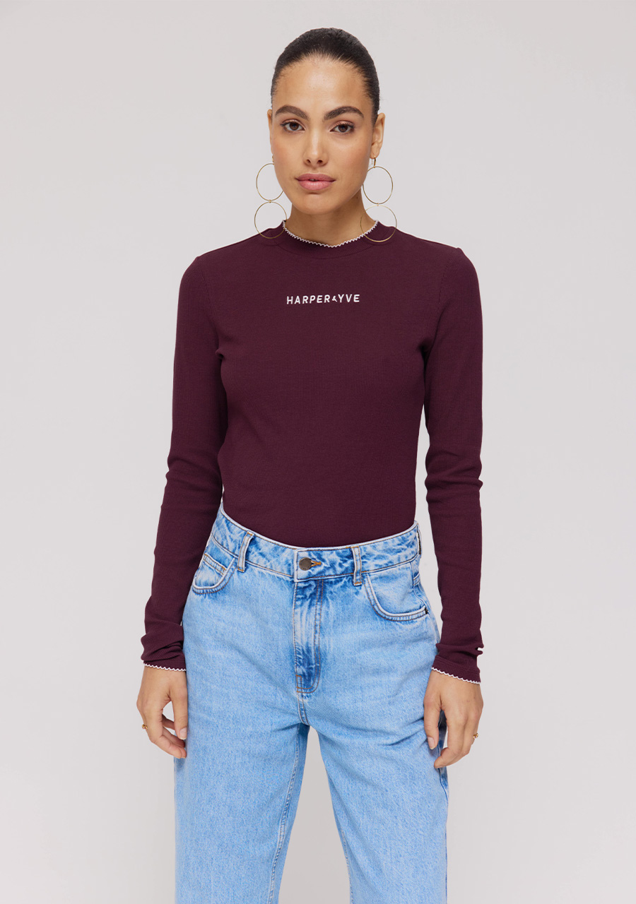 Harper & Yve Top Cammy DW25P615 Bordeaux