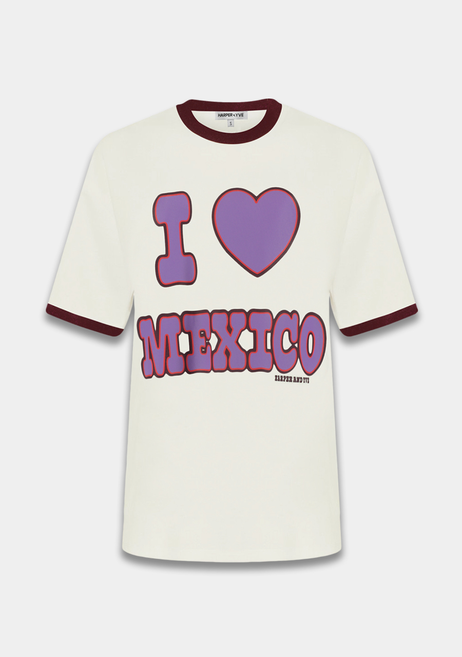 Harper & Yve T-shirt Mexico SS6Y306 Ecru