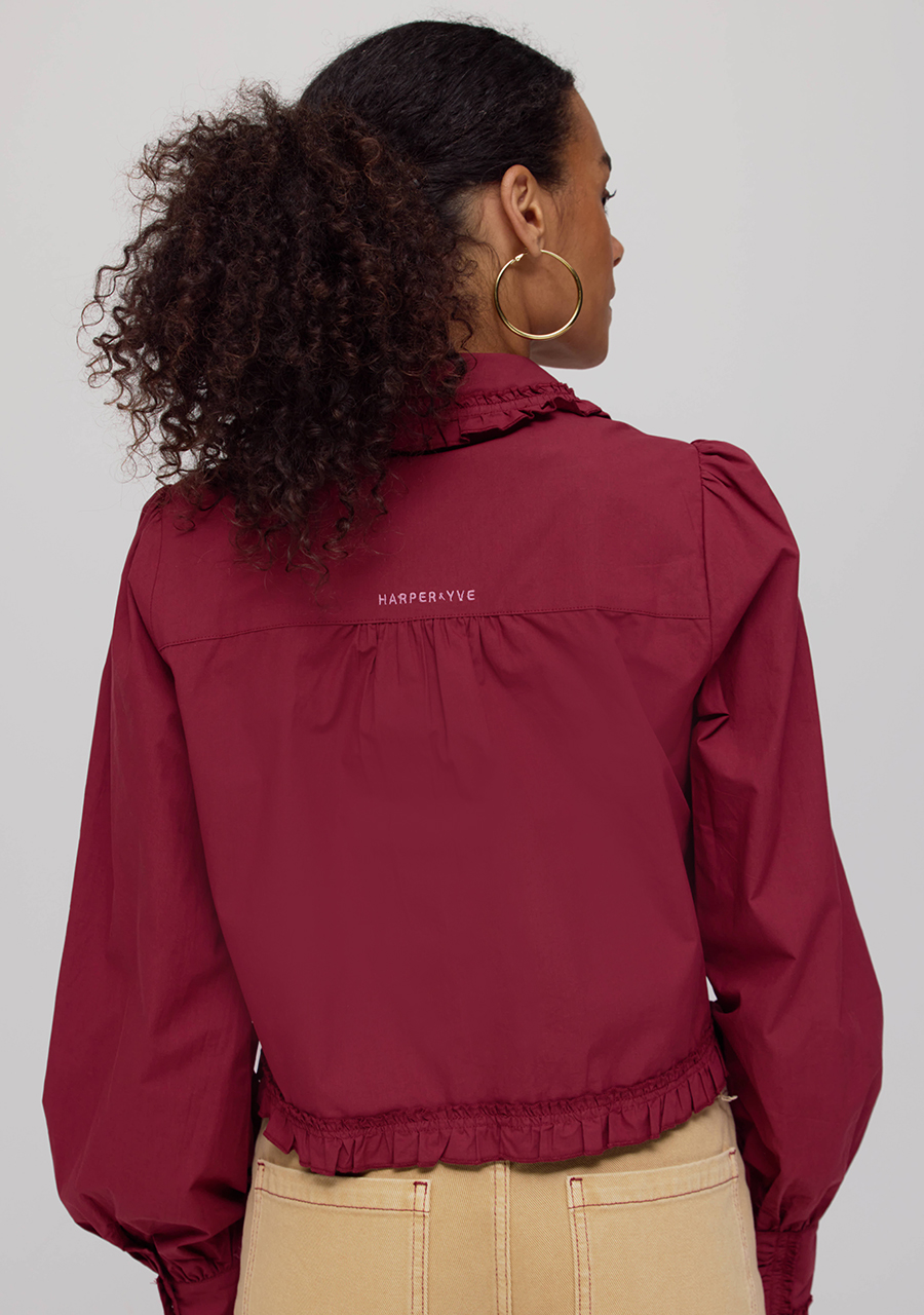 Harper & Yve Blouse Ellie AW25P603 Bordeaux