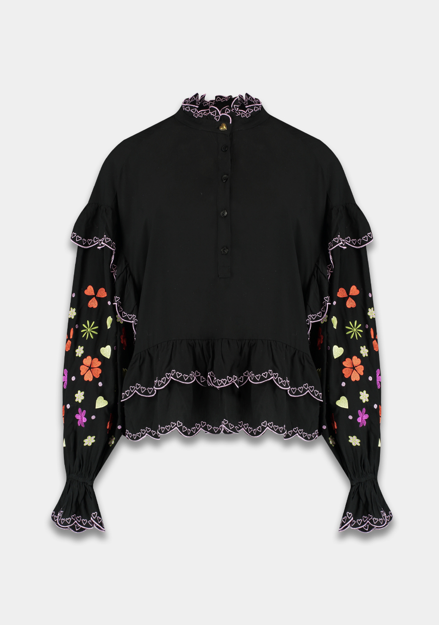 Harper & Yve Blouse Joan AW24P605 Zwart