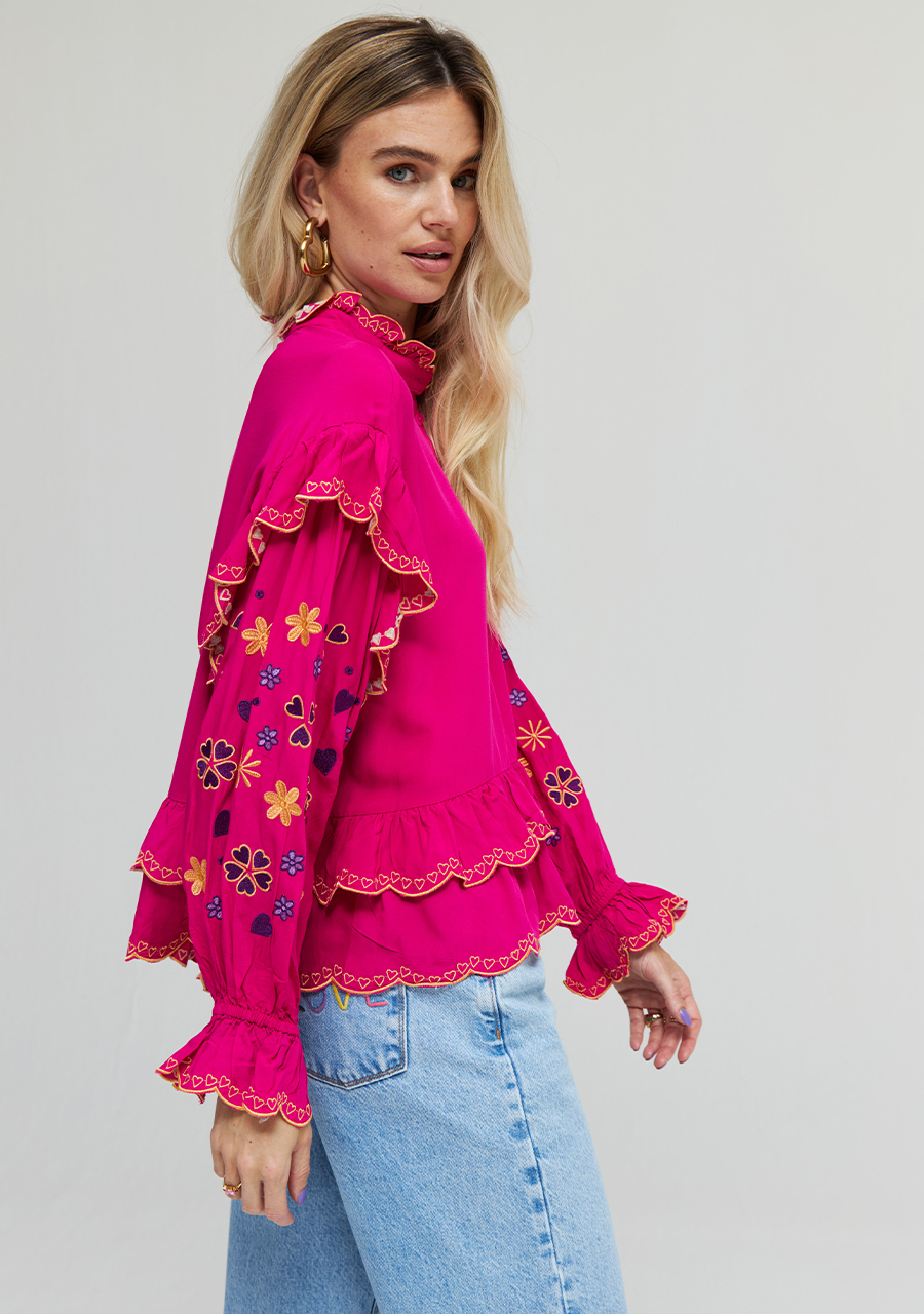Harper & Yve Blouse Joan AW24P605 Roze Harper & Yve Blouse Joan AW24P605 Roze
