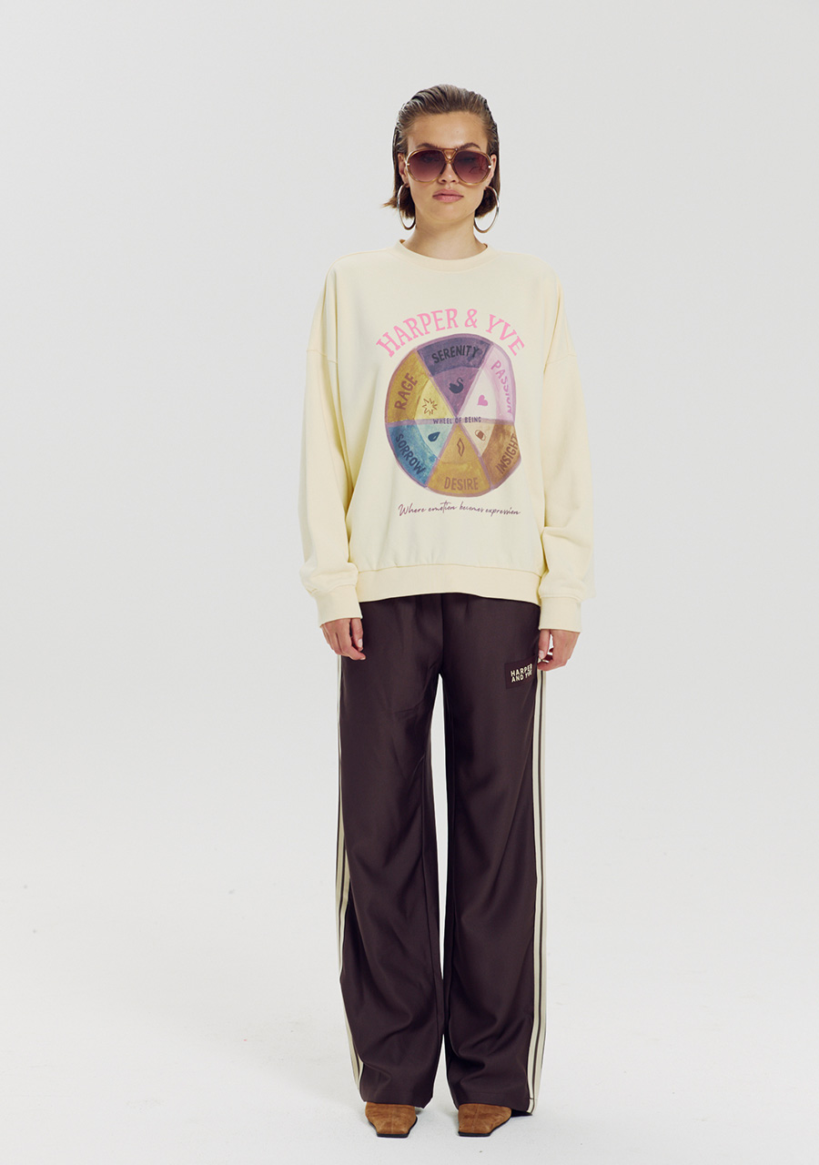 Harper & Yve Sweater Wheel AW6Y505 Licht geel