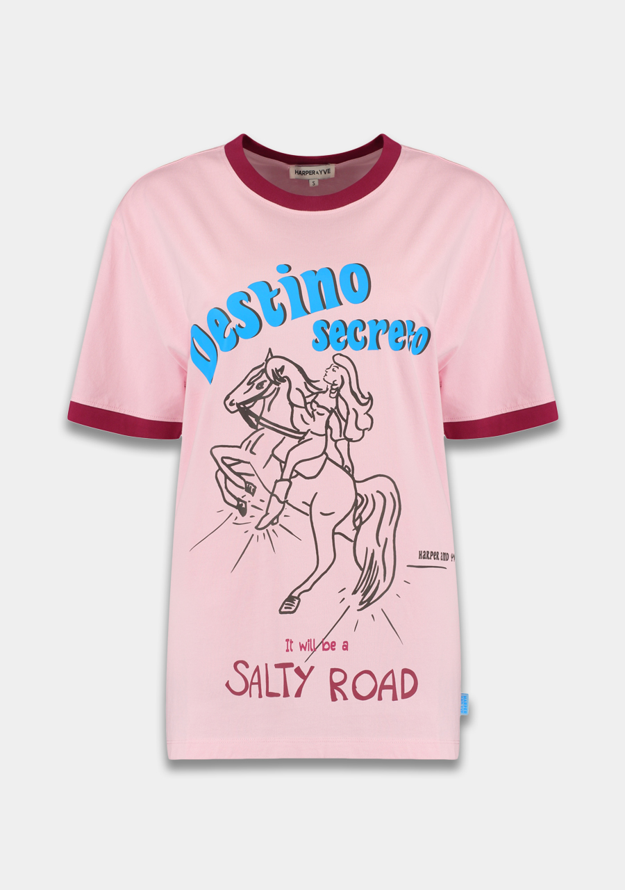 Harper & Yve T-shirt Destinosecreto SS6Y302 Rose