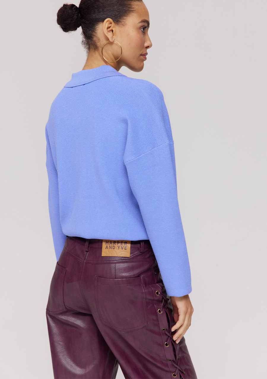 Harper & Yve Broek Sally DW25P111 Donker Paars