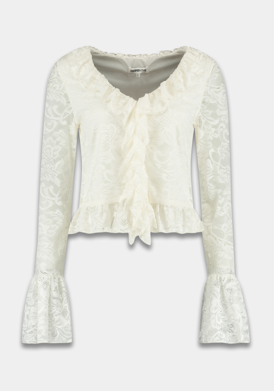 Harper & Yve Jaden Top SS6P607 Ecru