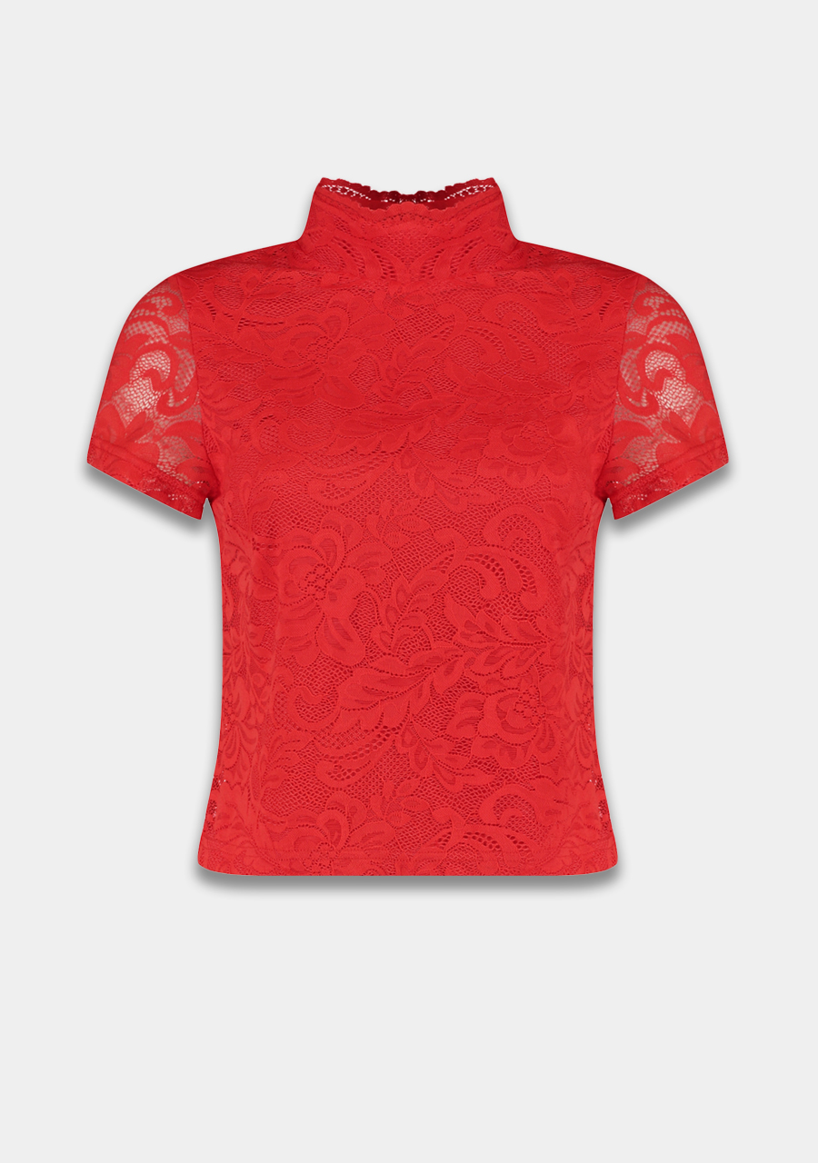 Harper & Yve Top Vief SS6P404 Rood