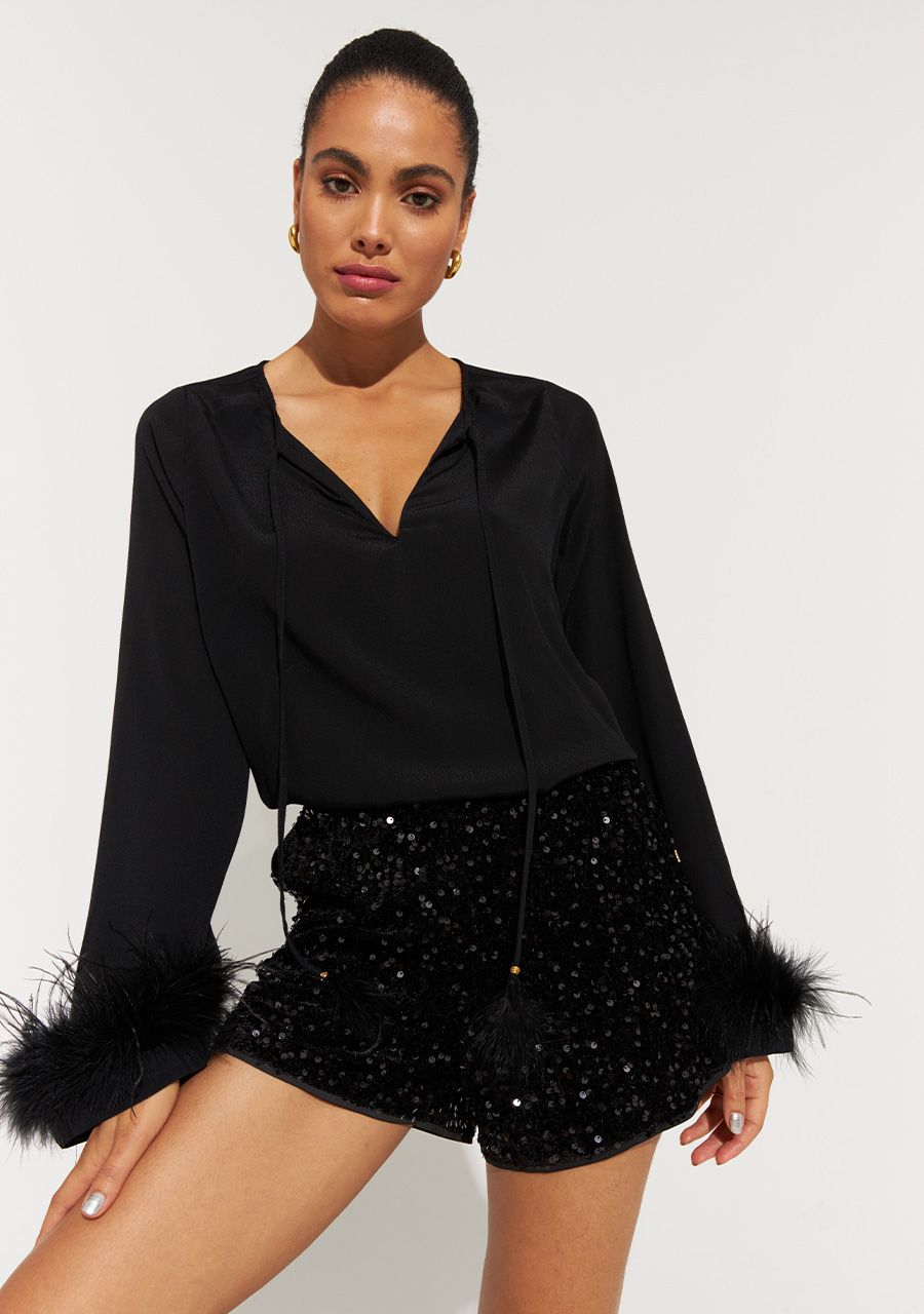 Harper & Yve Blouse Lizzy FW23P616 Zwart