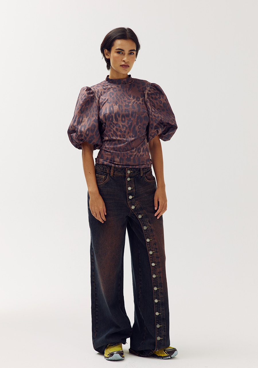 Harper & Yve Top Betty DW6P402 Midden bruin