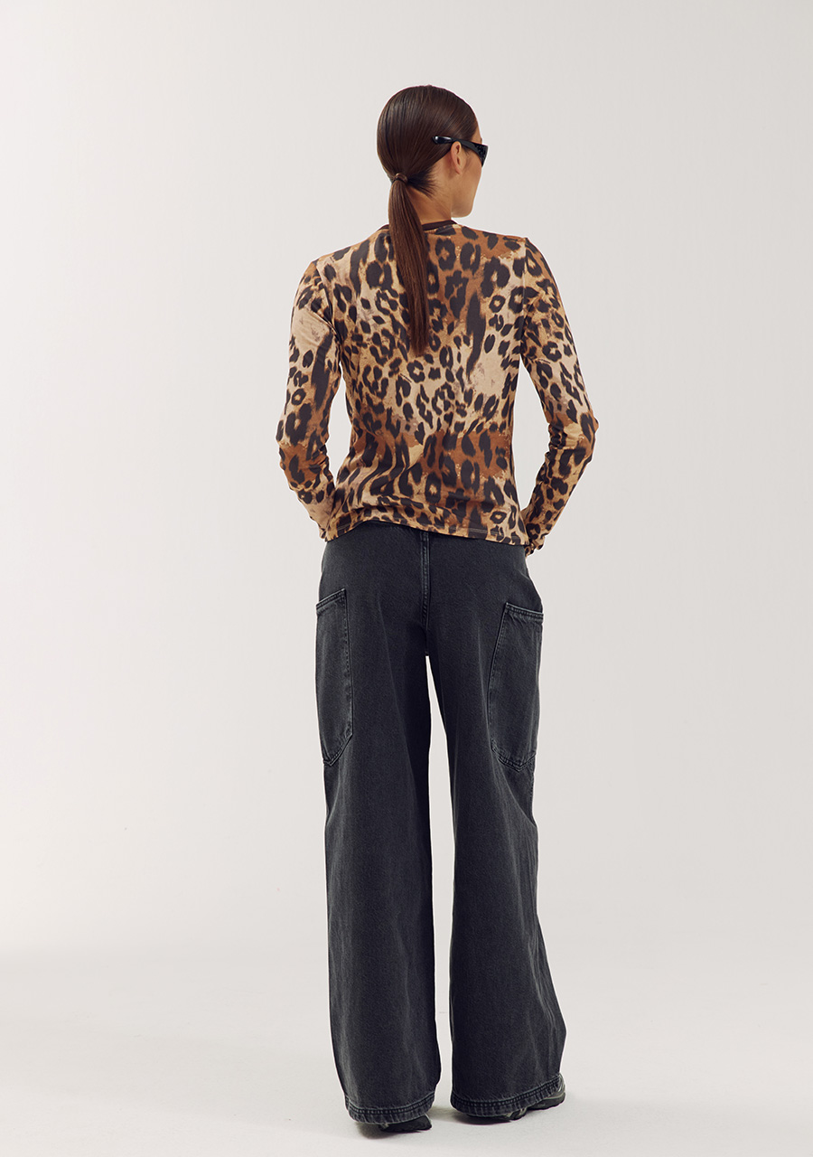 Harper & Yve T-shirt Lolita AW6P617 Bruin