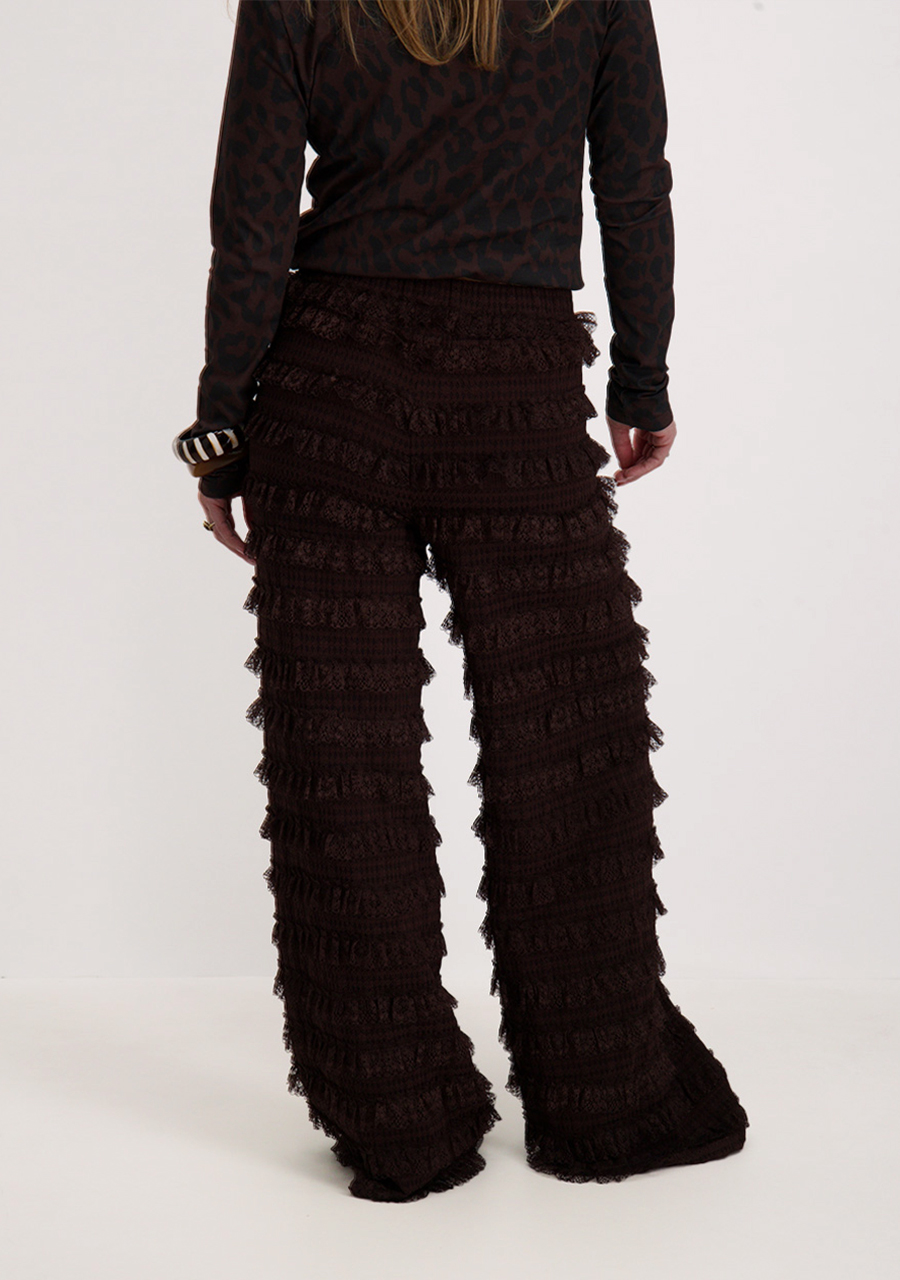 Harper & Yve Broek Lo Bruin AW25P111 Donker bruin