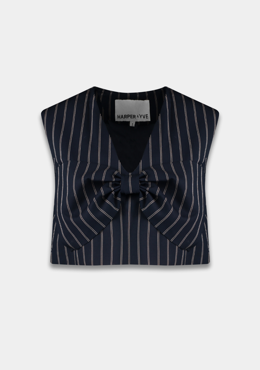 Harper & Yve Top Sabrina DW25N401 Donker blauw