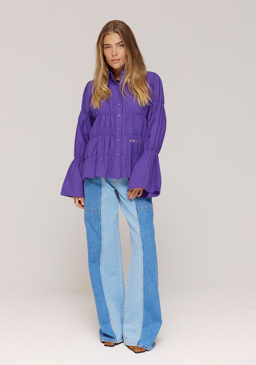 Harper & Yve Blouse Senna AW25P616 Paars Harper & Yve Blouse Senna AW25P616 Paars