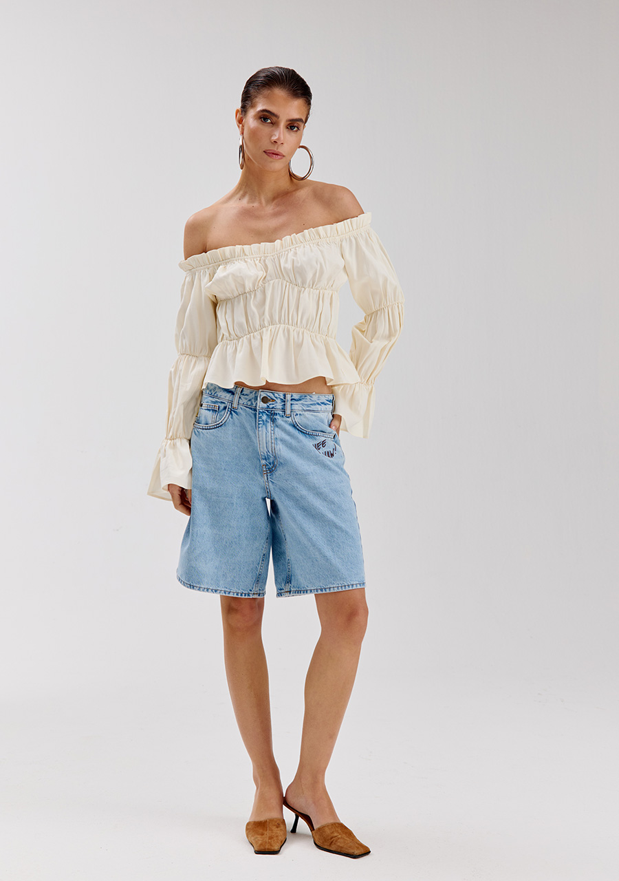 Harper & Yve Short Fayra SS6Z106 Licht blauw