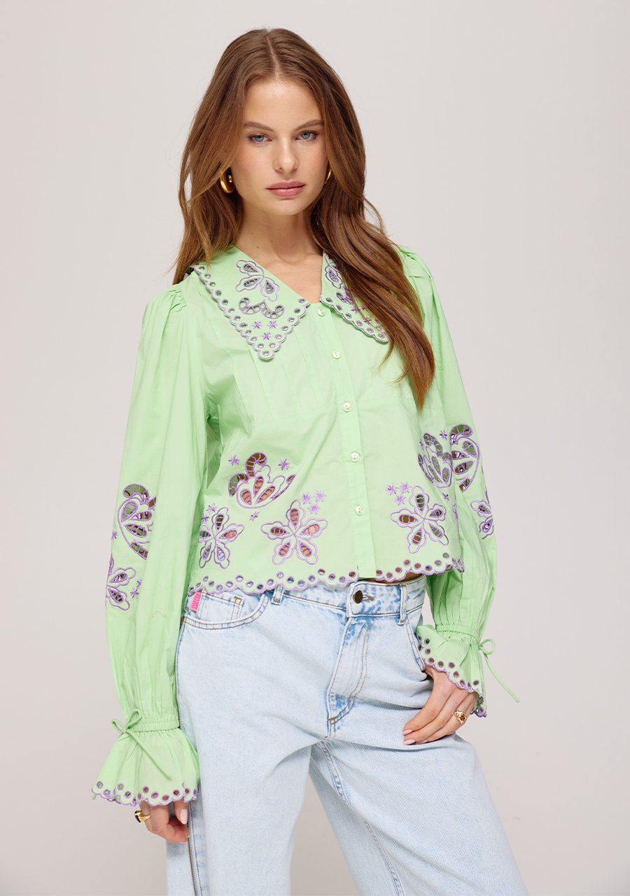 Harper & Yve Blouse Candice SS25C603 Groen