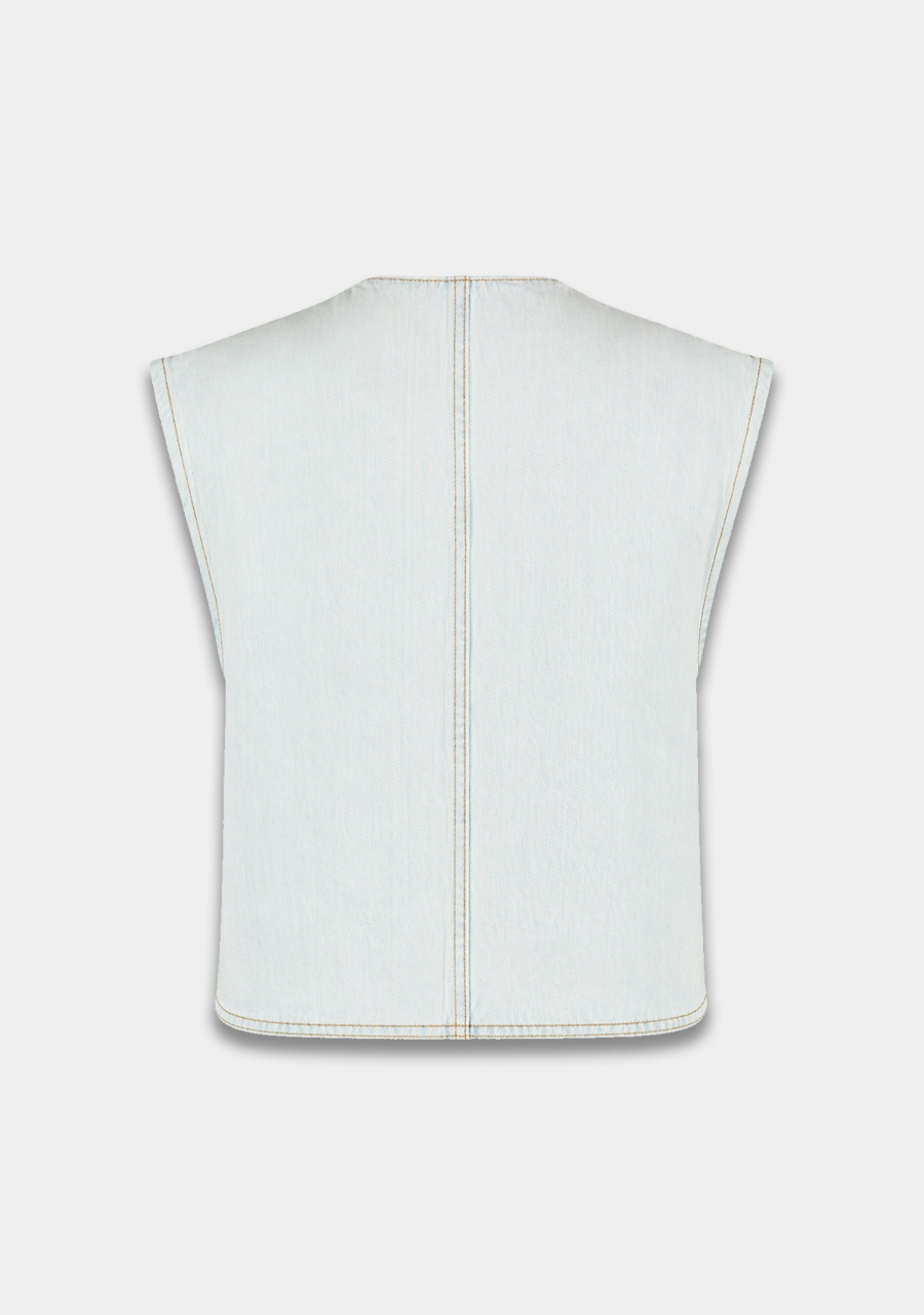 Harper & Yve Gilet Gilly HS6R201 Licht blauw