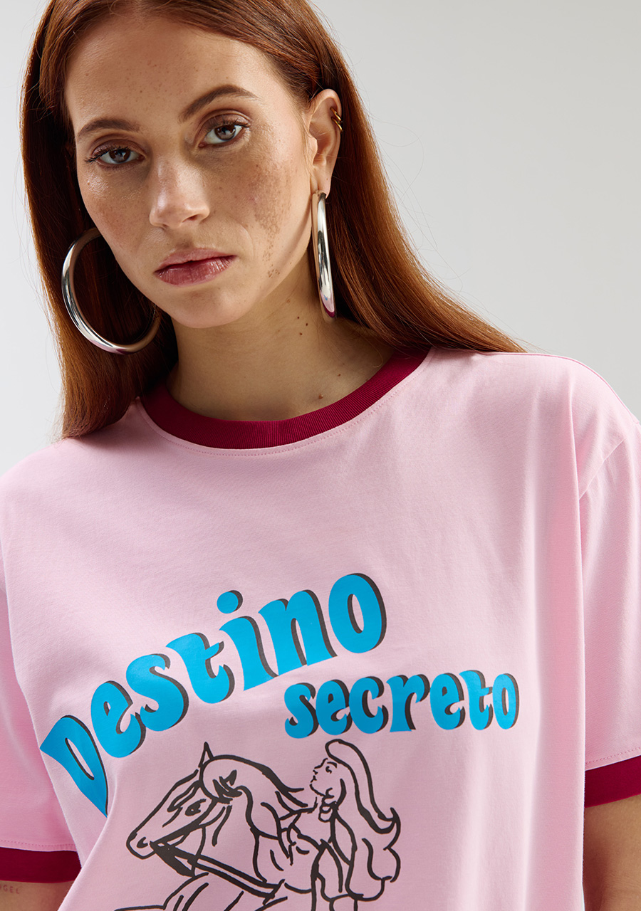 Harper & Yve T-shirt Destinosecreto SS6Y302 Rose