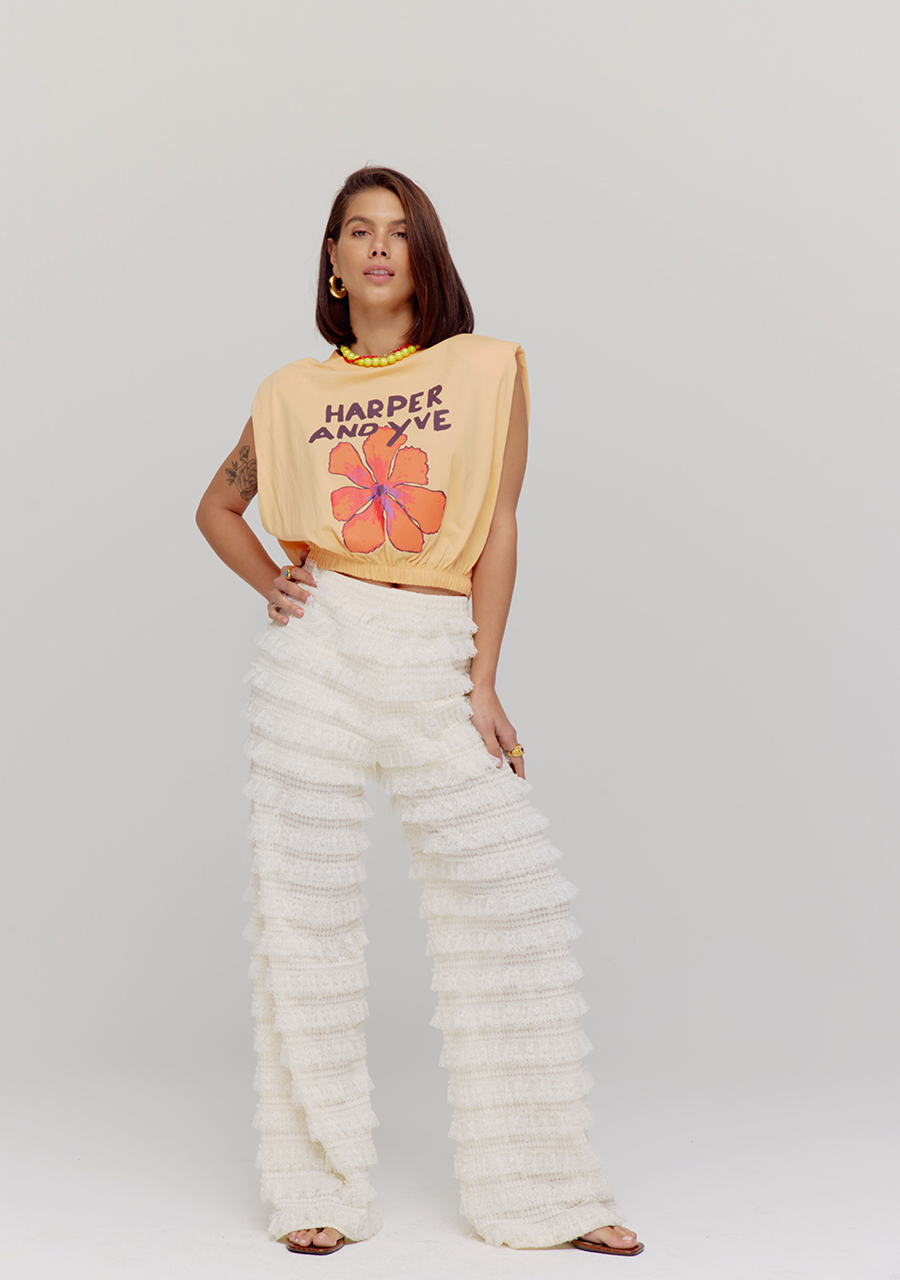 Harper & Yve Top Muscle HS25Y304 Oranje