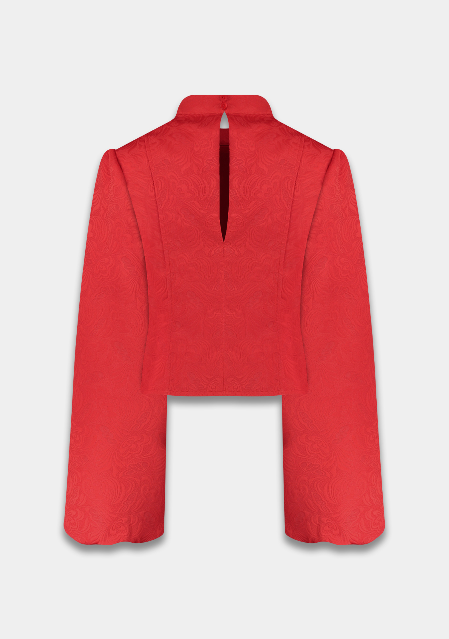 Harper & Yve Blouse Floor AW25P612 Rood