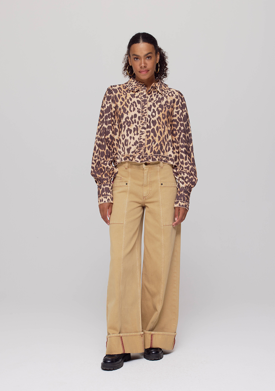 Harper & Yve Blouse Ellie AW25P609 Bruin