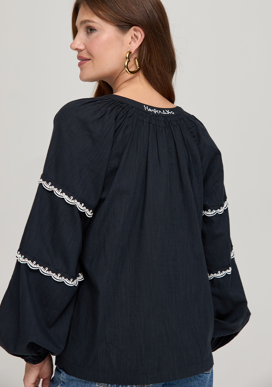Harper & Yve Blouse Kady DW24C602 Zwart