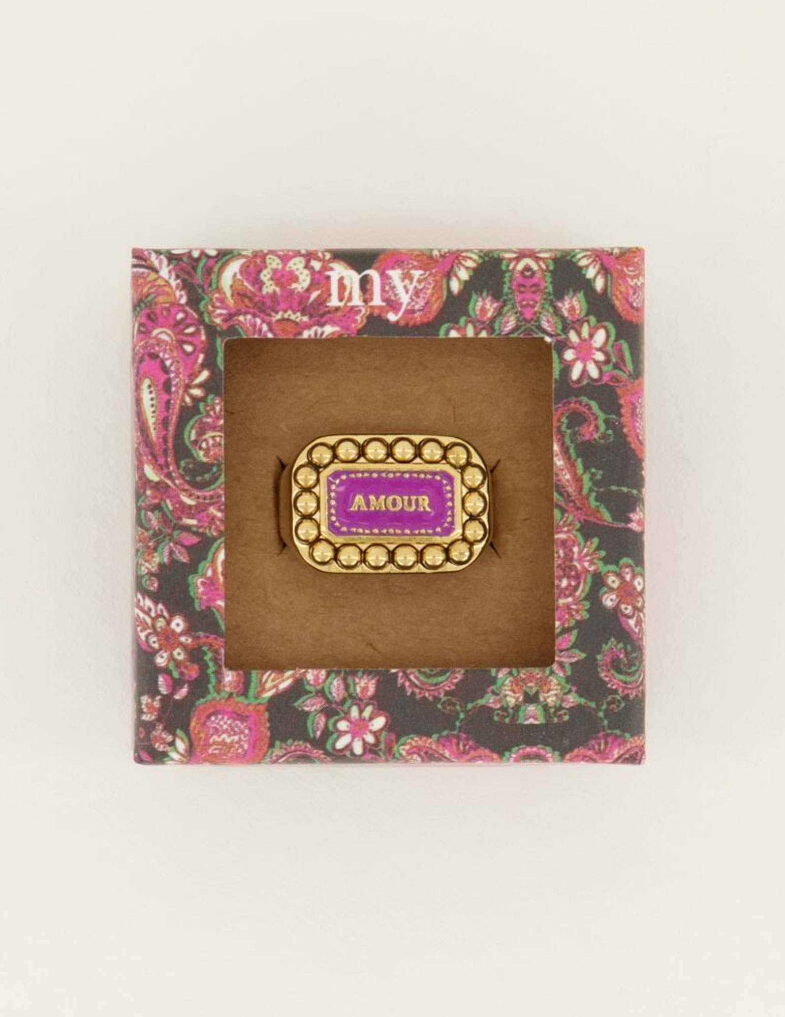 My Jewellery Ring Bold Spirit amour paars MJ07826 Goud