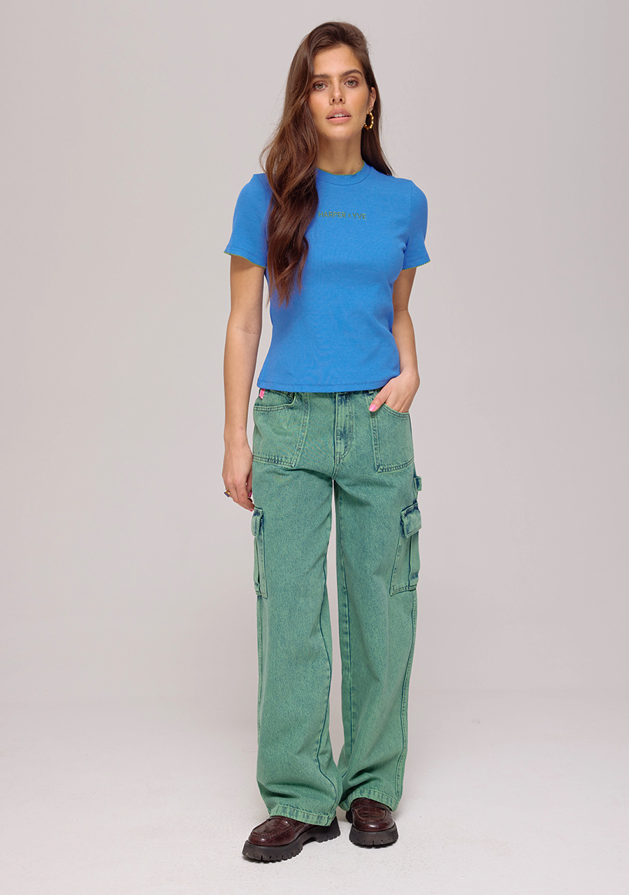 Harper & Yve Top Cammy AW25P400 Blauw