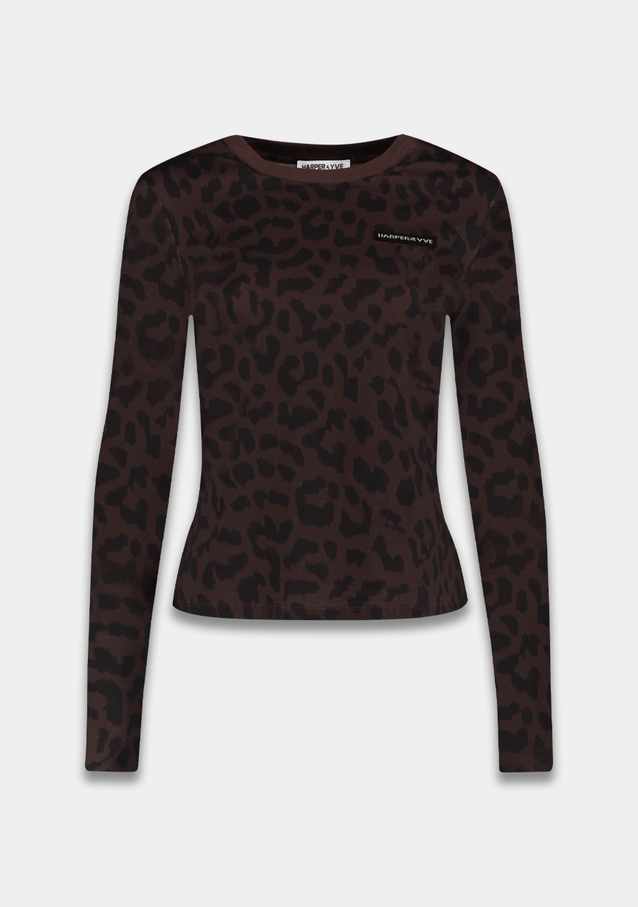 Harper & Yve Shirt Lolita AW25P501 Donker bruin