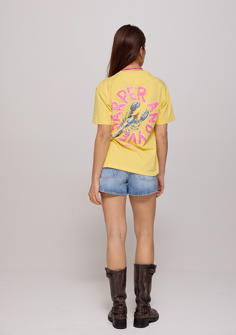 Harper & Yve T-shirt Lobbi HS25Y301 Geel Harper & Yve T-shirt Lobbi HS25Y301 Geel