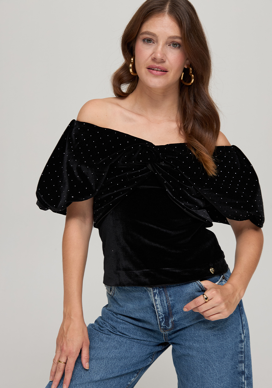 Harper & Yve Top Elo DW24P403 Zwart Harper & Yve Top Elo DW24P403 Zwart