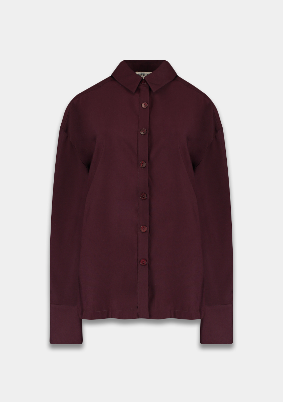 Harper & Yve Blouse HELENA AW25P600 Donker bruin